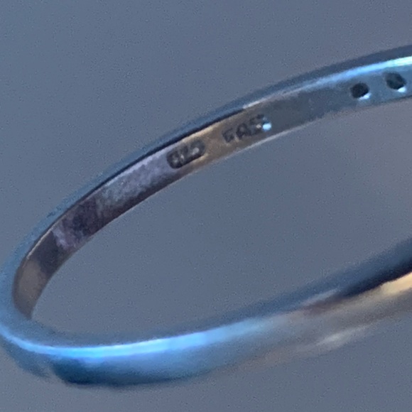 Diamond Sterling Silver Ring, Stamped 925, (1/10 ct. t.w.), Approx. Size 8 - Picture 8 of 10